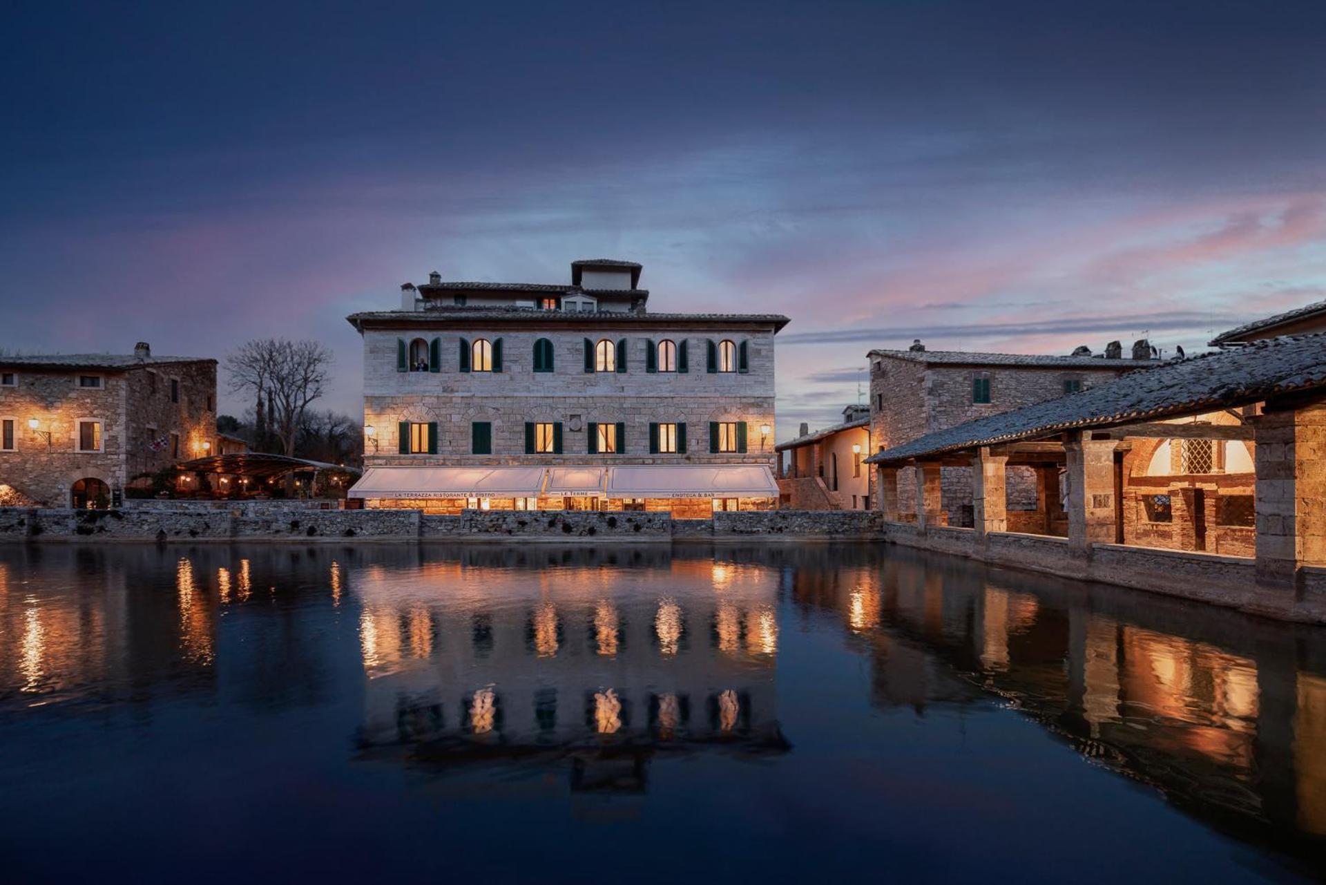 Albergo Le Terme Bagno Vignoni Exterior foto